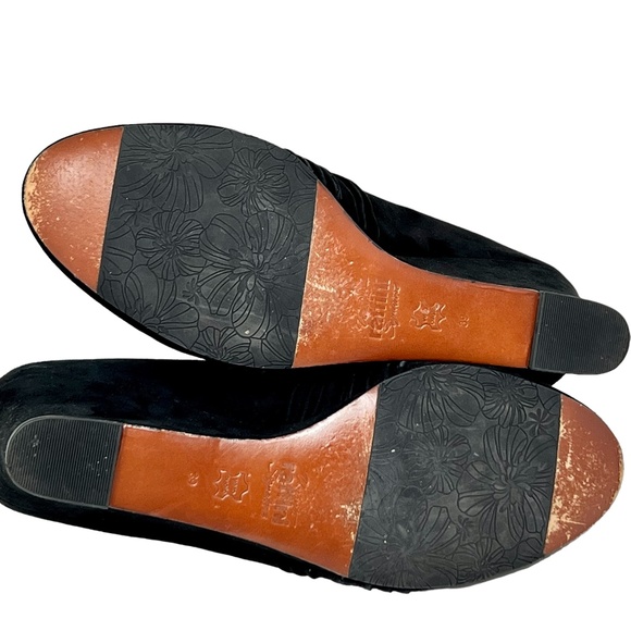 Umberto Raffini women's Jamie black suede wedge booties size 39/8-8.5 - Picture 7 of 14